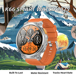 Smart Watch Manufacturer - K66 1.85" IP68 Waterproof IPS Fitness Heart Rate BT Call for Men 2025 New