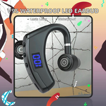 In-Ear Headset Manufacturer - V9S Waterproof LED BT V5.3 Single Ear Outdoor Sports Business Long Endurance Battery Indicator