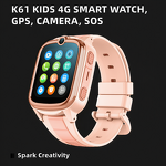 Kids Smart Watch Manufacturer - K61 2025 4G SIM Android IPS Alloy HD Camera SOS Video 800mAh 1.52" GPS WIFI