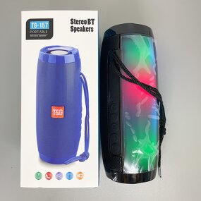 Portable Speaker Manufacturer - New Arrival TG157 LED Wireless Radio FM Mini Column Bass