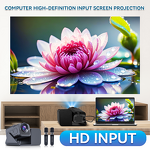 Smart Projector Manufacturer - HT36 Portable Android 11 Mini Home Theater with 2 Microphones for KTV
