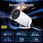Home Theater Projector Manufacturer - Hy300 Pro 4K Smart Portable LCD Android 11 360 Flip 160ANSI