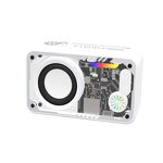 Portable Speaker Manufacturer - V1 Mini Stylish RGB LED 500mAh Subwoofer Plastic for Home Radio Audio