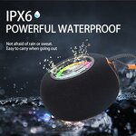 Wireless Speakers Manufacturer - PRO1 Mini RGB LED BT5.1 IPX6 Outdoor Boombox for Home Party FM Radio