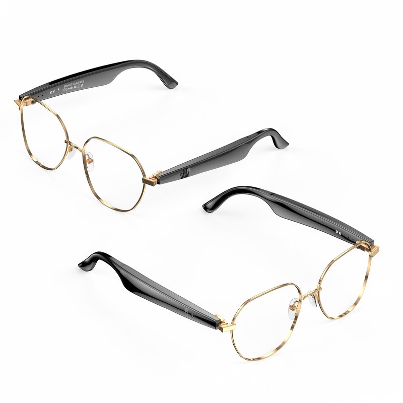 Smart Glasses Manufacturer - 2025 W100B AI Assistant with Real-time 163 Language Translation Music BT Speaker