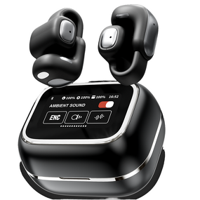 TWS Earbuds Manufacturer - YX42 Semi-in-ear with Smart Touch Screen HIFI ENC IPX4 LHDC LCD Display