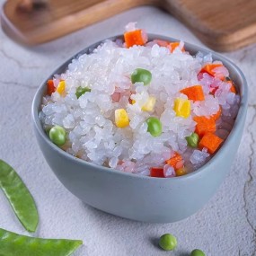 White Konjac Rice Supplier - Keto Friendly HALAL 270g