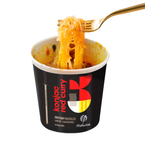 Red Curry Konjac Cup Noodles Supplier - Vegan HALAL Instant