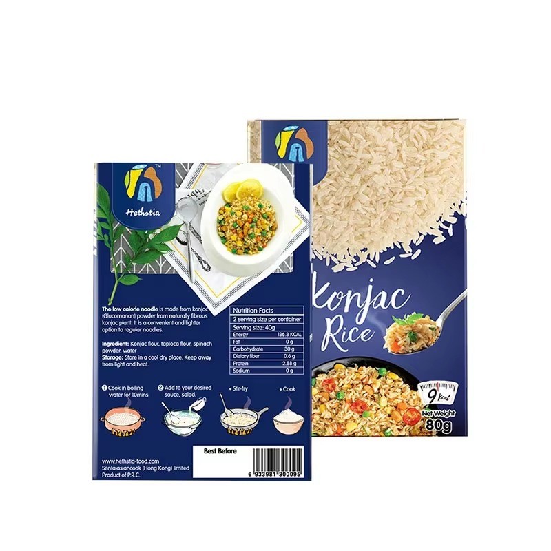 Konjac Rice Factory - Low Calorie High Fiber Vegan 80g