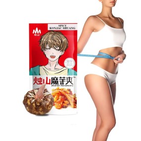 Spicy Konjac Strips Factory - 66g Vegan Healthy Snack Low Fat