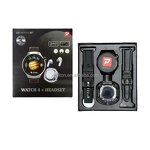 2-in-1 Smart Watch - D21 4 Set Casque 1.52" TFT BT Cardiaque Sport