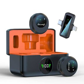 Wireless Mic - SX30 Mini Dual Interface 2.4G Travel Vlog Video Custom