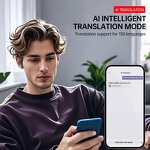 TWS Earbuds - JIM19 AI Translation Touch Display ENC Global Chat A80