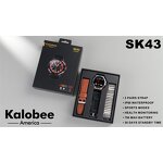 Smart Watch Set - OEM SK43 Three Strap IP68 Flashlight Large Battery Sport
