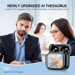 TWS Earbuds - JIM19 AI Translation Touch Display ENC Global Chat A80