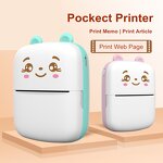 Thermal Printer - XCTSW A8C Mini Inkless Photo Sticker Pocket Receipt