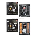 2-in-1 Smart Watch - D21 4 Set Casque 1.52" TFT BT Cardiaque Sport