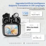 TWS Earbuds - OEM JIM19 AI Translation Touch Display ENC Meeting Record