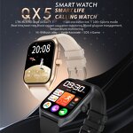 Smartwatch Manufacturer - QX5 1.96" HR Voice Assistant BT Call Fitness