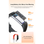 Smart Bracelet Manufacturer - OEM S5 0.96" TFT Temp Blood Oxygen HR Pressure