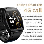 4G Smart Watch - AD03 Sim Card HR Uric Acid BP Fall Detection Health Watch