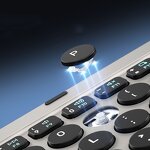 Wireless Keyboard - KF86 MAX Foldable BT Touch Pad Laptop Phone Tablet