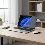 Laptop - N5095 15.6" 8+128GB Fingerprint Unlock Black Silver