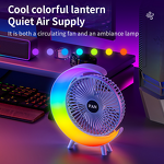 Fan Manufacturer - Desktop USB Charging Colorful Night Light Air Circulation Silent