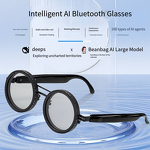 Smart Glasses Manufacturer - 9-level AI Round Frame Translation Anti-blue UV Polarized