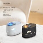 Diffuser Manufacturer - Colorful Fire Lotus USB Aromatherapy Moisturizing Flame