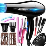 Hair Dryer Manufacturer - 12pcs 1200w Negative Ionic 3 Heat Cool Settings Travel