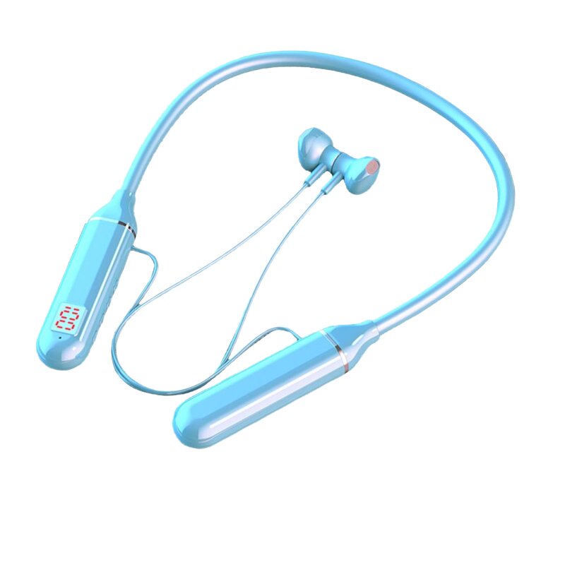 Headset Manufacturer - D18 In-Ear Sports Stereo Bass BT Magnet TF Card Neck Hanging