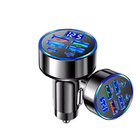 Car Charger Manufacturer - 6 in 1 Digital Display 100W OVP/OCP Protection 5V/3A