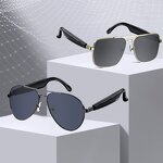 Smart Glasses Manufacturer - Omelle Built-in Bluetooth AI Translation Lentes Inteligentes Vintage Aviation for Men