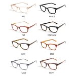 Eyeglasses Frames Manufacturer - Unisex Classic Small Square Acetate Prescription Optical Computer with Solid Pattern