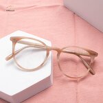 Spectacle Frames Manufacturer - Stylish Computer Unisex Acetate Round Design Optical
