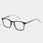 Computer Glasses Manufacturer - OMELLE Trendy Rectangle Anti-Blue Light TR90 Blue Ray Frame Men's