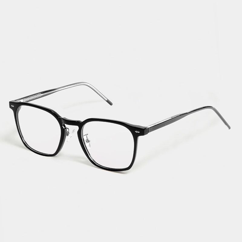Computer Glasses Manufacturer - OMELLE Trendy Rectangle Anti-Blue Light TR90 Blue Ray Frame Men's