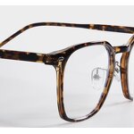 Computer Glasses Manufacturer - OMELLE Trendy Rectangle Anti-Blue Light TR90 Blue Ray Frame Men's