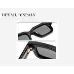 Sunglasses Manufacturer - Omelle Women's Trendy Blue Acetate HD Nylon Lenses Large Square Polarized Tac Material