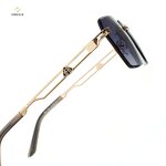 Sunglasses Manufacturer - Custom Engraving Logo Available Fashion Rimless UV400 Metal Gold Frames Diamond Cut