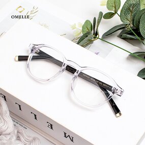Eyeglasses Frames Manufacturer - OMELLE New High-end Anti Blue Light Fashion Elegant Transparent Optical