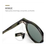 Sunglasses Manufacturer - Omelle Designer Luxury for Girls and Boys Round Acetate Frame Gray with Tac Lenses