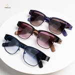 Sunglasses Manufacturer - OMELLE Open-Ear Safety Acetate Frame for 5.0 UV400 Polarized TAC Clear for Running Fishing Commute