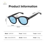 Sunglasses Manufacturer - Shenzhen High Quality Men's Retro Polarized UV400 Handmade Acetate Brown Gray Unisex