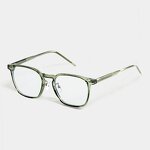 Computer Glasses Manufacturer - OMELLE Trendy Rectangle Anti-Blue Light TR90 Blue Ray Frame Men's