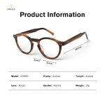 Glasses Frame Manufacturer - Omelle 2025 Latest Retro Acetate for Men Wholesale Customized Logo
