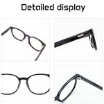 Eyeglasses Frames Manufacturer - Unisex Anti-Blue Ray Computer Gaming Round with Solid Pattern