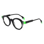 Eyeglasses Frame Manufacturer - Omelle Youth Lightweight Acetate Round Full-Rim UV400 Warm Natural Luster for Reading