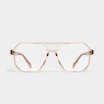 Eyeglasses Manufacturer - OMELLE Vintage TR Optical Clear Color Pilot Double Beam Anti-Blue Light for Female Male Computer